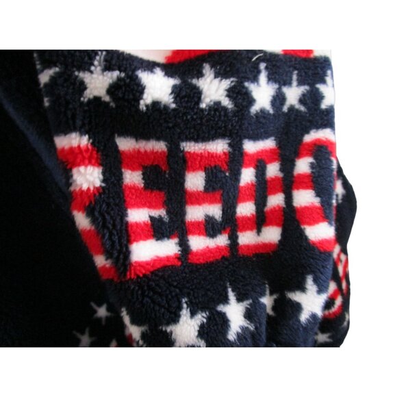 Black Mountain Outdoor USA Flag Fleece Jacket XL Unisex Patriotic Full Zip Warm - Picture 11 of 16